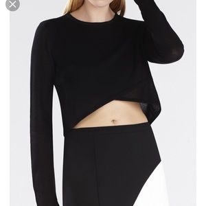 BCBG cross over sweater